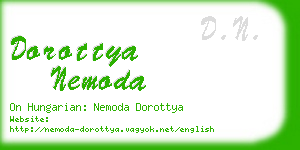 dorottya nemoda business card